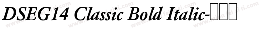 DSEG14 Classic Bold Italic字体转换